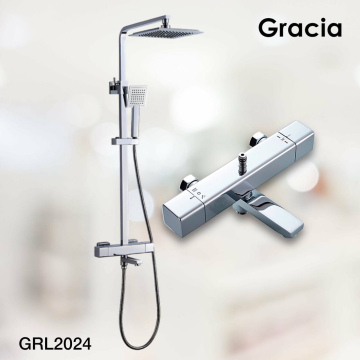 Душевая стойка с термостатом Gracia GRL2024